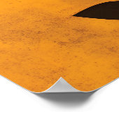 Boho Botanical Abstract Leaves Neutral Earth Tone Poster (Ecke)