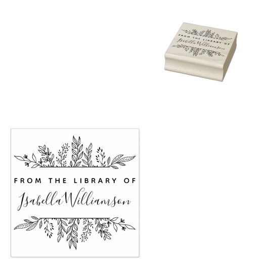 Boho Botanical aus der Bibliothek des Buchzeichens Gummistempel (Stempel)