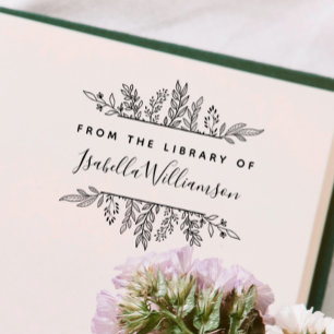 Boho Botanical aus der Bibliothek des Buchzeichens Gummistempel