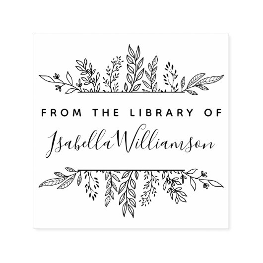 Boho Botanical aus der Bibliothek des Buchzeichens Permastempel (Design)