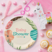 Boho Botanical Baby Shower Pappteller (Party)