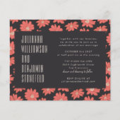 Boho Botanical Black Red Floral Wedding (Vorderseite)