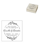 Boho Botanical Classy Lettering Wedding Gummistempel (Stempel)
