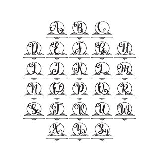 Boho Botanical Custom Monogram Wedding Gästebuch