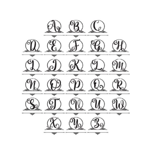 Boho Botanical Custom Monogram Wedding Gästebuch