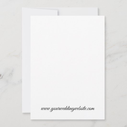 Boho Botanical Elegance Wedding Invitation Einladung (Rückseite)