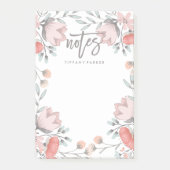 Boho Botanical Floral Notes Post-it Klebezettel (Vorderseite)
