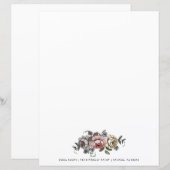 Boho Botanical Floral Pink Personalisiert (Vorne/Hinten)