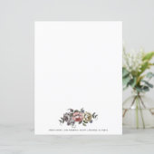 Boho Botanical Floral Pink Personalisiert (Stehend Vorderseite)