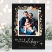 Boho Botanical Holiday Karte