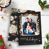 Boho Botanical Holiday Karte