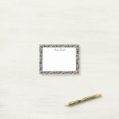 Boho Botanical Individuelle Name Stationery Post-it Klebezettel (Auf Schreibtisch)