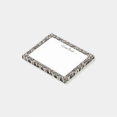 Boho Botanical Individuelle Name Stationery Post-it Klebezettel (angewinkelt)