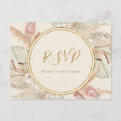 Boho Botanical | Ivory Menu Choice UAWG Postcard Postkarte (Vorderseite)