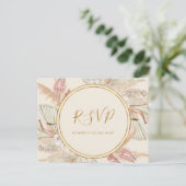 Boho Botanical | Ivory Menu Choice UAWG Postcard Postkarte (Stehend Vorderseite)