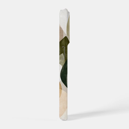 Boho Botanical Leaf Pattern Phone Case Neutral iPhone Hülle (Rechte Seite)