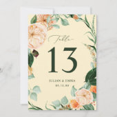 Boho Botanical Light Yellow Greenerity Floral Cust (Vorderseite)