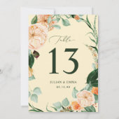 Boho Botanical Light Yellow Greenerity Floral Cust (Rückseite)