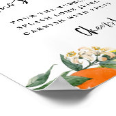 Boho Botanical Orange and Lemon Mimosa Bar Poster (Ecke)