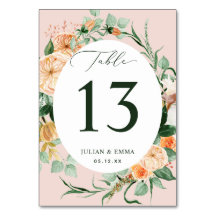 Boho Botanical Pink Greenery Personalisiert