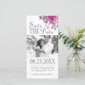 Boho Botanical Save the Date Foto Cards (Stehend Vorderseite)
