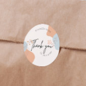 Boho Botanical Vielen Dank für Ihre Bestellung Runder Aufkleber