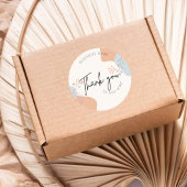 Boho Botanical Vielen Dank für Ihre Bestellung Runder Aufkleber