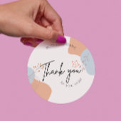 Boho Botanical Vielen Dank für Ihre Bestellung Runder Aufkleber