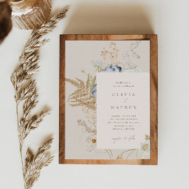 Boho Botanical Wedding Einladung