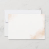 Boho Botanical Wedding RSVP Cards Karte (Rückseite)