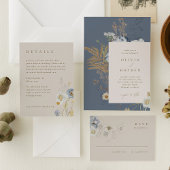 Boho Botanical Wedding RSVP Enclosure Card Karte
