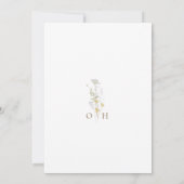 Boho Botanical Wedding Save the Date Card (Rückseite)