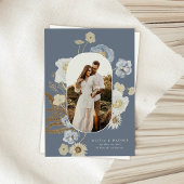 Boho Botanical Wedding Save the Date Card