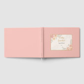 Boho Botanical White Pink Pose Gästebuch (Voll)