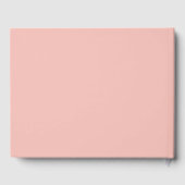 Boho Botanical White Pink Pose Gästebuch (Rückseite)