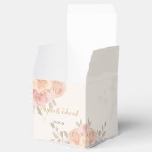 Boho Botanical White Pink Pose Geschenkschachtel (Geöffnet)