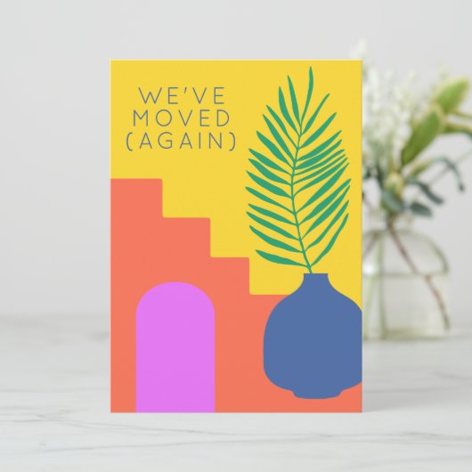 Boho Botanical wir haben wieder eine neue Adresse Ankündigung (Stehend Vorderseite)