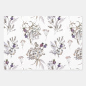 Boho Botanical Wrapping Paper Sheets Geschenkpapier Set (Vorderseite)