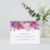 Boho Botanicals Empfangs-Karte Einladung (Stehend Vorderseite)