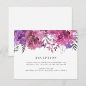 Boho Botanicals Empfangs-Karte Einladung (Vorne/Hinten)