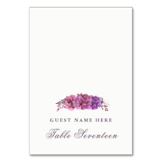 Boho Botanicals Escort Cards Tischnummer