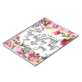 Boho botanicals Life ist hart mein Lieblingszitat Notizblock (Linke Seite)