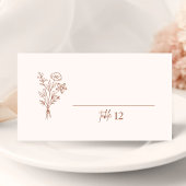 Boho Botanicals Terracotta Wedding Platzkarte