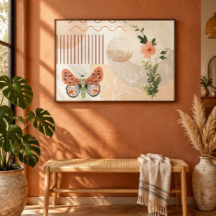 Boho-Botanik 91x61 cm Leinwanddruck