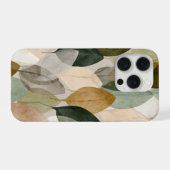Boho-Botanik-Blattmuster-Handyhülle Neutral  iPhone Hülle (Rückseite (Horizontal))