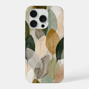 Boho-Botanik-Blattmuster-Handyhülle Neutral  iPhone 15 Pro Hülle