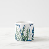Boho-Botanik-Espresso-Tasse, stilvoller Kaffeebech Espressotasse (Vorderseite)
