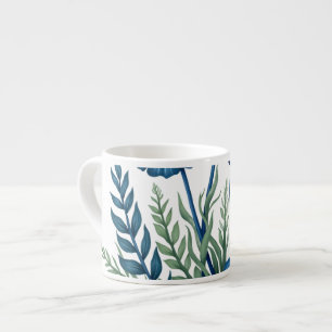 Boho-Botanik-Espresso-Tasse, stilvoller Kaffeebech Espressotasse