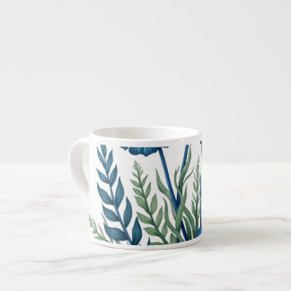 Boho-Botanik-Espresso-Tasse, stilvoller Kaffeebech Espressotasse