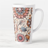 Boho-Botanik-Latte-Mug 12 & 17 oz Milchtasse (Rechts)